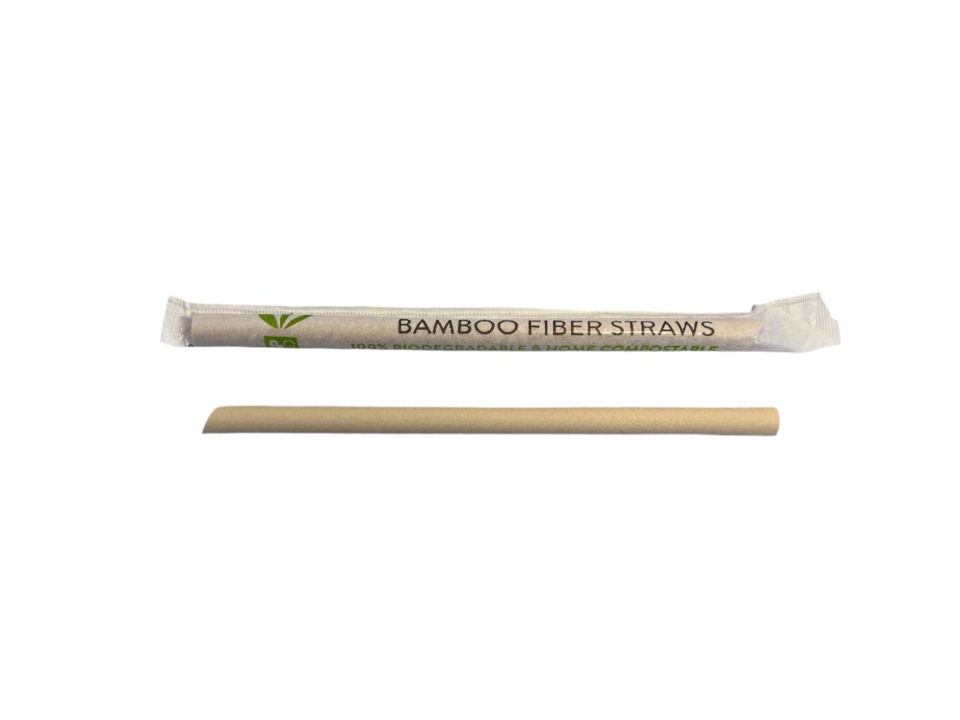 Unwrapped and wrapped boba straws