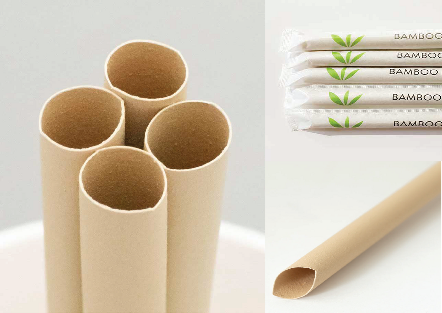 Bamboo fiber boba straws